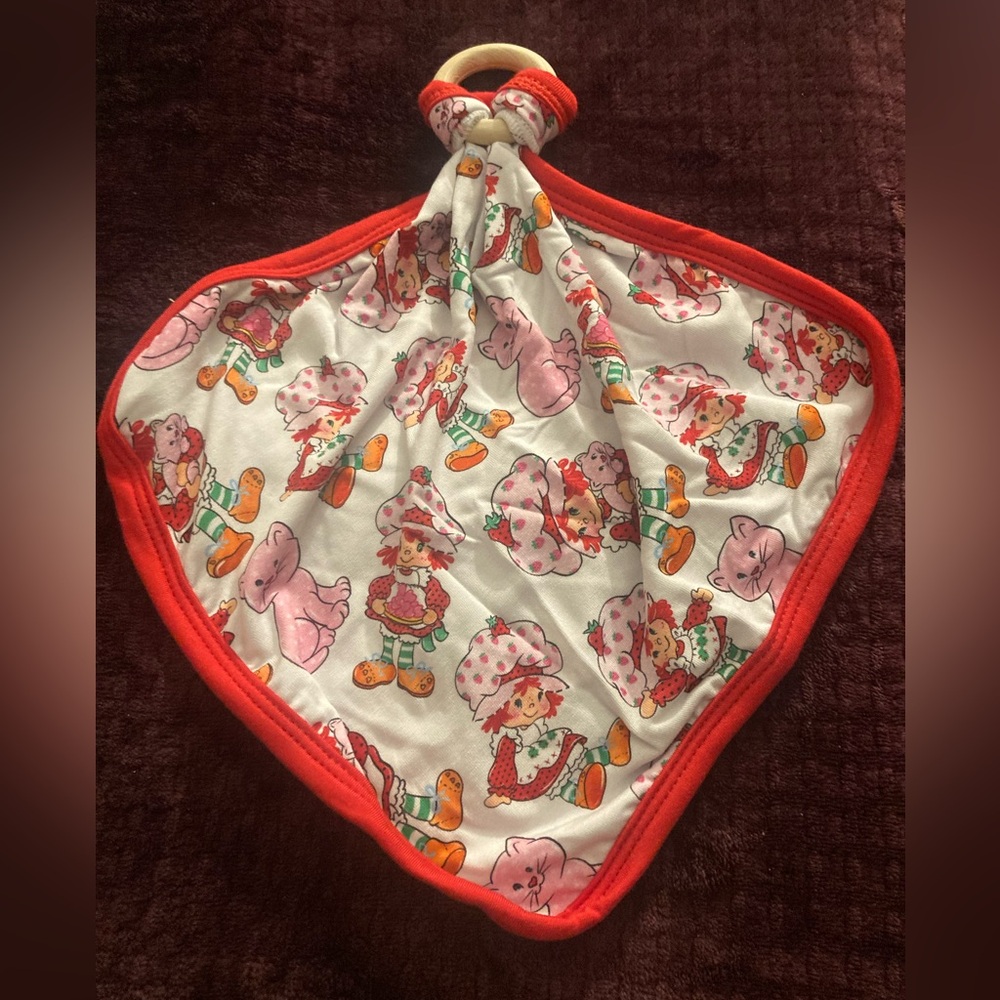 Strawberry SC Bamboo Lovey Security Lovey